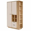 Dulap multifunctional, Hanah Home, Frt1-Aka, 110x190x45 cm, PAL, Maro