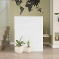 Masa de receptie, Hanah Home, Beg20-W, 90x110x44.5 cm, PAL, Alb