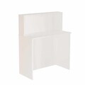 Masa de receptie, Hanah Home, Beg20-W, 90x110x44.5 cm, PAL, Alb