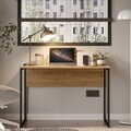 Birou, Hanah Home, Nor2-S, 100x75x55 cm, PAL, Stejar