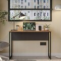 Birou, Hanah Home, Nor2-Sa, 100x75x55 cm, PAL, Stejar / Antracit