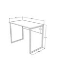 Birou, Hanah Home, Nor2-W, 100x75x55 cm, PAL, Alb