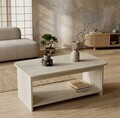 Masuta de cafea, Hanah Home, Chb1-T, 100x41.8x50 cm, PAL, Travertin