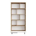Corp biblioteca, Hanah Home, ON4-SW, 83.9x175.6x29.5 cm, PAL, Stejar / Alb