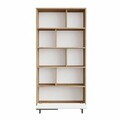 Corp biblioteca, Hanah Home, Boh4-Sw, 83.9x163.6x29.5 cm, PAL, Natural/Alb