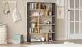 Corp biblioteca, Hanah Home, Kee1-Sa, 90x123.6x22 cm, PAL, Natural / Antracit