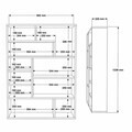 Corp biblioteca, Hanah Home, Kee1-Sa, 90x123.6x22 cm, PAL, Natural / Antracit