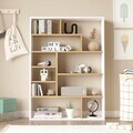Corp biblioteca, Hanah Home, Kee1-Sw, 90x123.6x22 cm, PAL, Natural/Alb