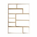 Corp biblioteca, Hanah Home, Kee1-Sw, 90x123.6x22 cm, PAL, Natural/Alb