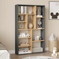 Corp biblioteca, Hanah Home, Kor1-Sa, 75x123.6x22 cm, PAL, Natural / Antracit