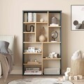 Corp biblioteca, Hanah Home, Kor1-Sa, 75x123.6x22 cm, PAL, Natural / Antracit