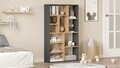 Corp biblioteca, Hanah Home, Kor1-Sa, 75x123.6x22 cm, PAL, Natural / Antracit