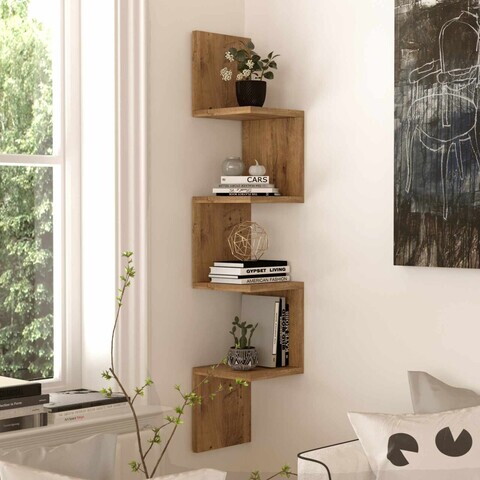 Raft de perete, Hanah Home, Wal9-A, 22x117.2x22 cm, PAL, Maro