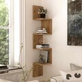 Raft de perete, Hanah Home, Wal9-A, 22x117.2x22 cm, PAL, Maro