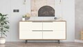 Consola, Hanah Home, Boh3-Sw, 160x74.3x44.5 cm, PAL, Natural/Alb