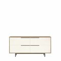 Consola, Hanah Home, Boh3-Sw, 160x74.3x44.5 cm, PAL, Natural/Alb
