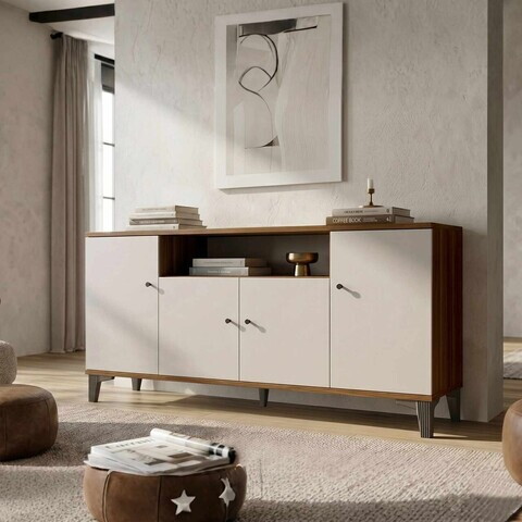 Consola, Hanah Home, Vıs3-Cka, 180x85x44.5 cm, PAL, Maro