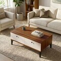 Masuta de cafea, Hanah Home, Vıs2-Cka, 90x38.6x60 cm, PAL, Maro