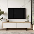 Comoda TV, Hanah Home, Boh1-Sw, 160x45.1x35.5 cm, PAL, Natural/Alb