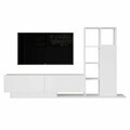 Comoda TV, Hanah Home, For1-W, 201.2x123.6x29.5 cm, PAL, Alb