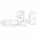 Comoda TV, Hanah Home, For1-W, 201.2x123.6x29.5 cm, PAL, Alb
