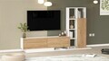Comoda TV, Hanah Home, For1-Sw, 201.2x123.6x29.5 cm, PAL, Natural/Alb