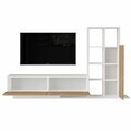 Comoda TV, Hanah Home, For1-Sw, 201.2x123.6x29.5 cm, PAL, Natural/Alb