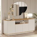 Consola, Hanah Home, Ave15-Aka, 180x75x44.5 cm, PAL, Pin Atlantic / Cașmir