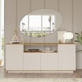 Consola, Hanah Home, Ave15-Aka, 180x75x44.5 cm, PAL, Pin Atlantic / Cașmir