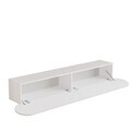 Comoda TV, Hanah Home, LUM1-W, 200x29.6x31.6 cm, PAL, Alb