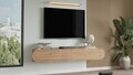 Comoda TV, Hanah Home, LUM1-S, 200x29.6x31.6 cm, PAL, Stejar