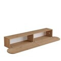 Comoda TV, Hanah Home, LUM1-S, 200x29.6x31.6 cm, PAL, Stejar