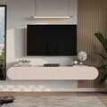 Comoda TV, Hanah Home, LUM1-CO, 200x29.6x31.6 cm, PAL, Nisip