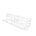 Comoda TV, Hanah Home, LUM1-A, 200x29.6x31.6 cm, PAL, Maro