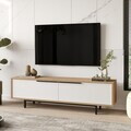 Comoda TV, Hanah Home, ON1-SW, 160x45.1x35.5 cm, PAL, Stejar / Alb