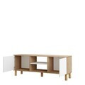Comoda TV, Hanah Home, ALS1-SW, 160x59.1x40 cm, PAL, Stejar / Alb