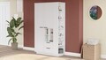 Dulap pentru haine, Hanah Home, FRT1-W, 110x190x45 cm, PAL, Alb