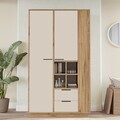 Dulap pentru haine, Hanah Home, FRT1-AKA, 110x190x45 cm, PAL, Pin Atlantic / Cașmir