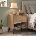 Noptiera, Hanah Home, Vel3-S, 44x52.2x34.4 cm, PAL, Stejar