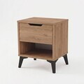 Noptiera, Hanah Home, Vel3-S, 44x52.2x34.4 cm, PAL, Stejar