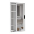 Raft pentru baie, Hanah Home, Lun1-W, 45x120x14 cm, PAL, Alb