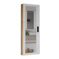 Raft pentru baie, Hanah Home, Lun1-Aw, 45x120x14 cm, PAL, Pin Atlantic / Alb