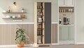 Dulap multifunctional, Hanah Home, LIB2-SA, 72x180x34 cm, PAL, Stejar / Antracit