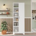 Dulap multifunctional, Hanah Home, LIB2-W, 72x180x34 cm, PAL, Alb