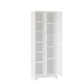 Dulap multifunctional, Hanah Home, LIB2-W, 72x180x34 cm, PAL, Alb