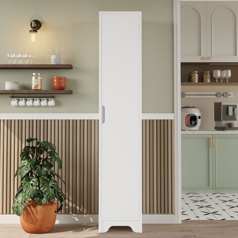 Dulap multifunctional, Hanah Home, LIB3-W, 36.5x180x34 cm, PAL, Alb