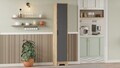 Dulap multifunctional, Hanah Home, LIB3-AA, 36.5x180x34 cm, PAL, Pin Atlantic / Antracit