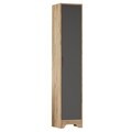 Dulap multifunctional, Hanah Home, LIB3-AA, 36.5x180x34 cm, PAL, Pin Atlantic / Antracit