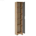 Dulap multifunctional, Hanah Home, LIB3-AA, 36.5x180x34 cm, PAL, Pin Atlantic / Antracit