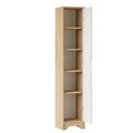 Dulap multifunctional, Hanah Home, LIB3-SW, 36.5x180x34 cm, PAL, Stejar / Alb
